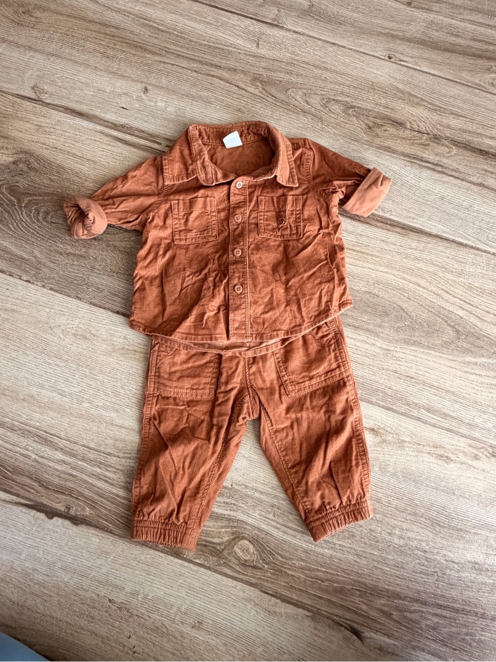 GAP Toddler Matching Set in Rust Orange